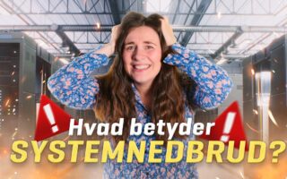 Louise fra BørneTelefonen forklarer ordet: Systemnedbrud